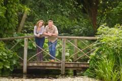 Owners Julian and Leanne take a stroll to the river